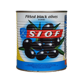 Siof Zwarte Olijven Zonder Pit 410g