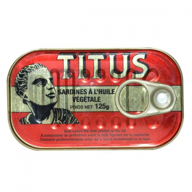 Titus Sardines In Vegetable Oil 3x125g